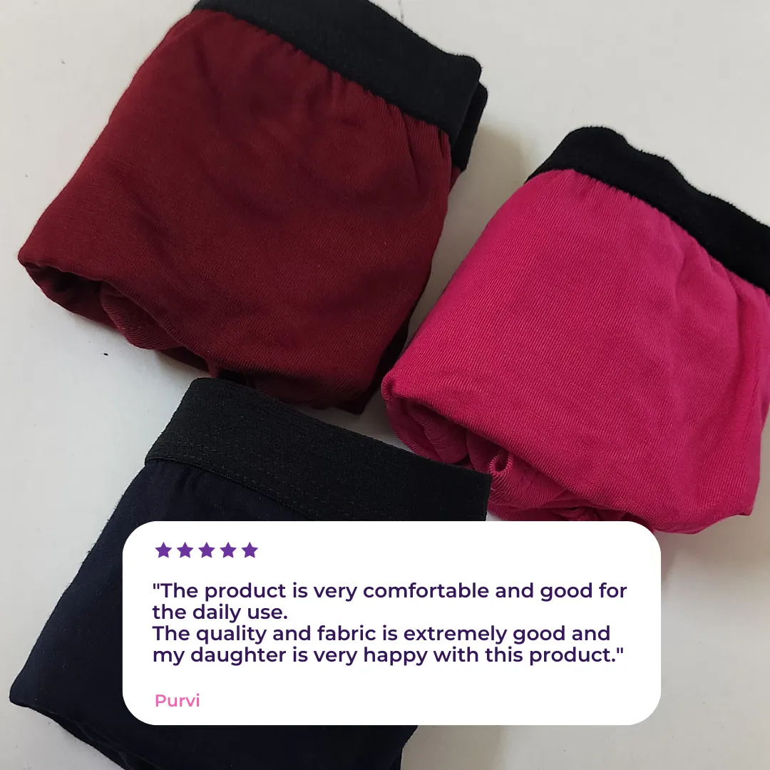 Women's Micro Modal Panties With Stretch | Mid Waist | Full Hip Coverage | Soft Waist Elastic | 3X Softer Than Cotton | Naturally Antibacterial | Prevents Odor