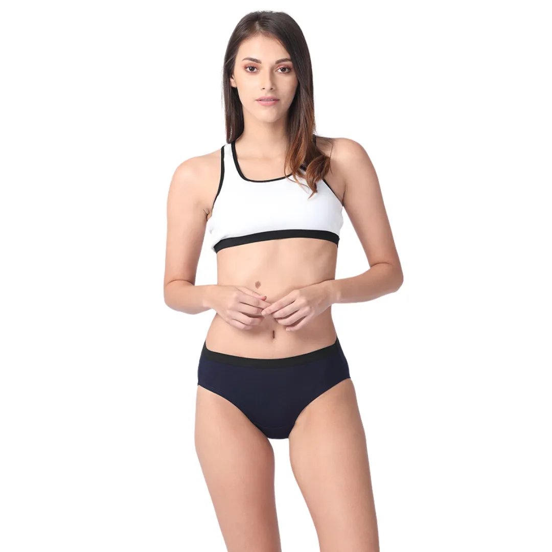 Women's Micro Modal Panties With Stretch | Mid Waist | Full Hip Coverage | Soft Waist Elastic | 3X Softer Than Cotton | Naturally Antibacterial | Prevents Odor