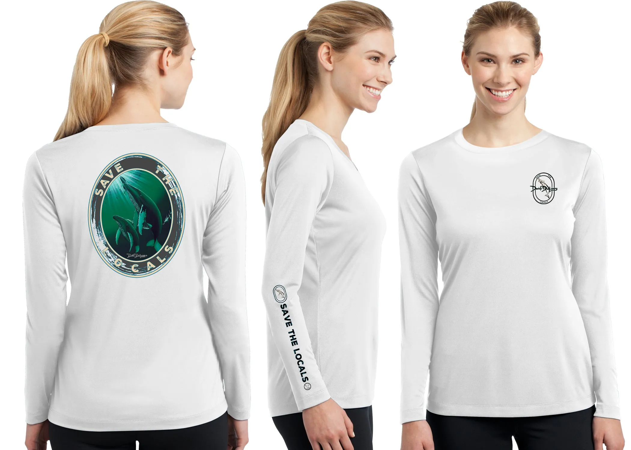Women’s Performance Save The Locals Humpbacks Long Sleeve