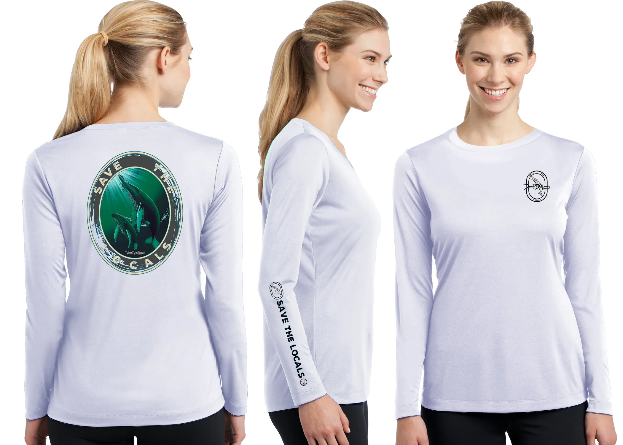 Women’s Performance Save The Locals Humpbacks Long Sleeve
