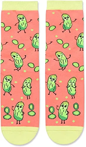 Women's Pickle Socks, Pickle Theme Socks, Pickle Gifts, Gifts For Women Who Have Everything, Pickle Lover Gift, Big Dill Pun Socks, Mothers Day Gifts, Food Socks