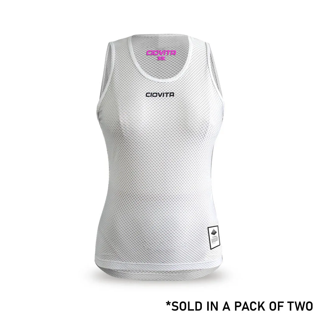 Women's Strato Undervest (2pk white and grey)