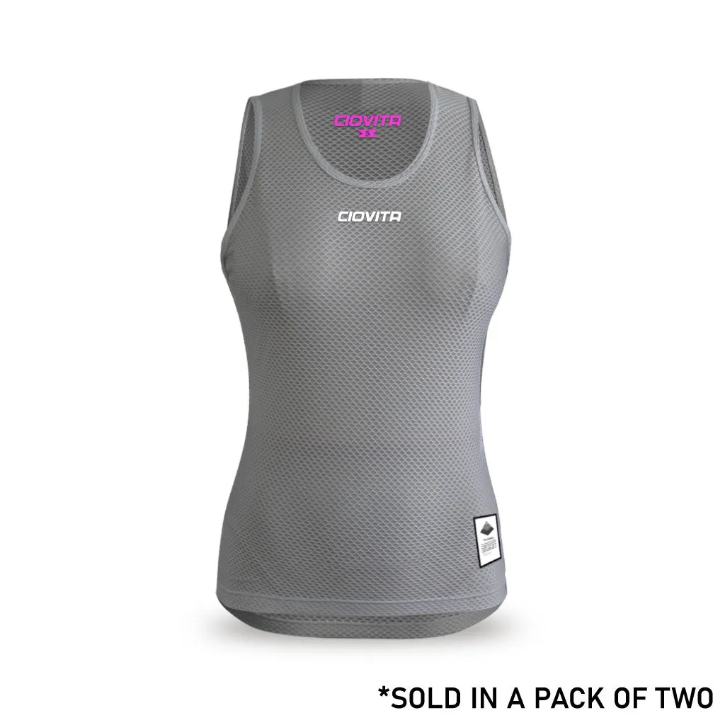 Women's Strato Undervest (2pk white and grey)