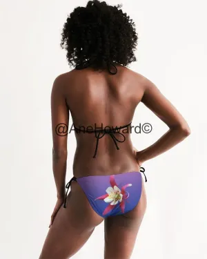 Women's Triangle String Bikini One Flower
