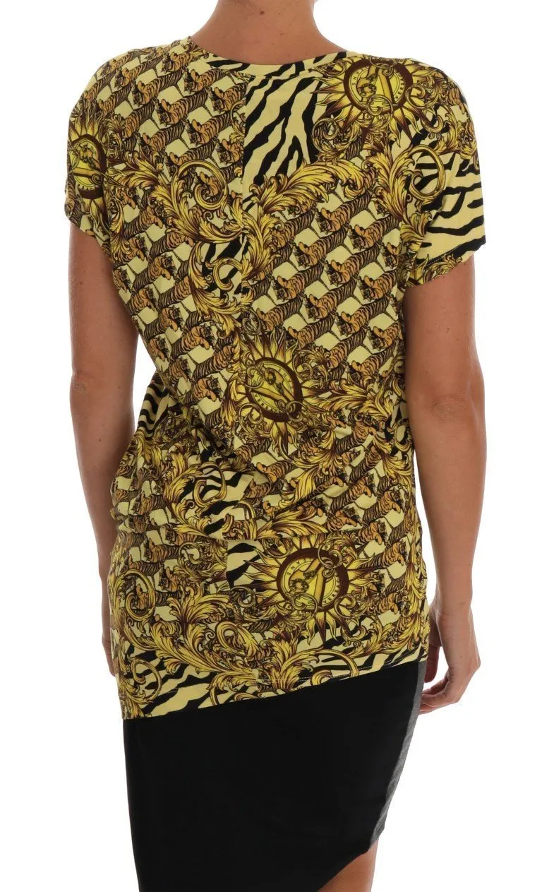 Yellow Stretch Baroque Blouse